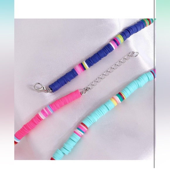 Boho Layered Colorful Beaded Ankle Bracelets Set Brand New - Picture 4 of 7